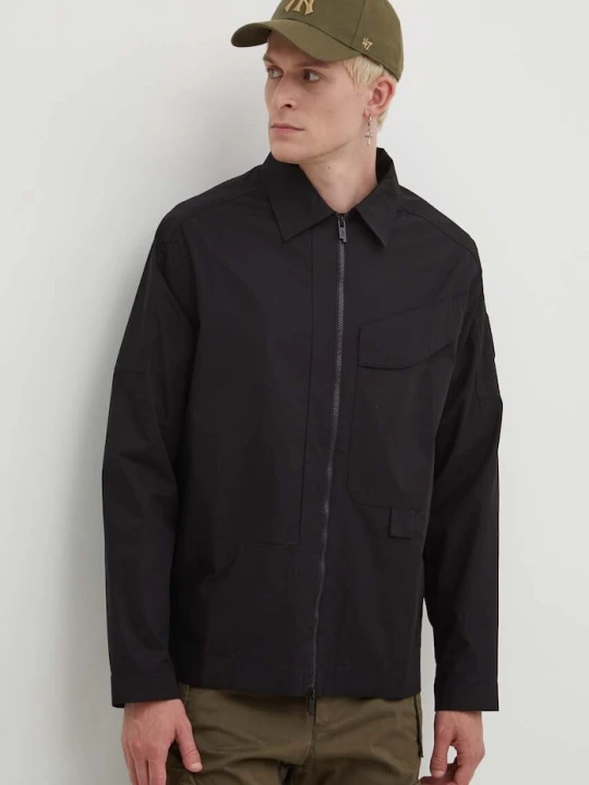 Zdjęcie produktu A-COLD-WALL* kurtka bawełniana Zip Overshirt czarny