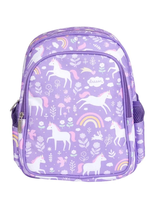 Zdjęcie produktu a little lovely company Plecak "Unicorn dreams" w kolorze fioletowym - 24 x 30 x 11 cm rozmiar: onesize