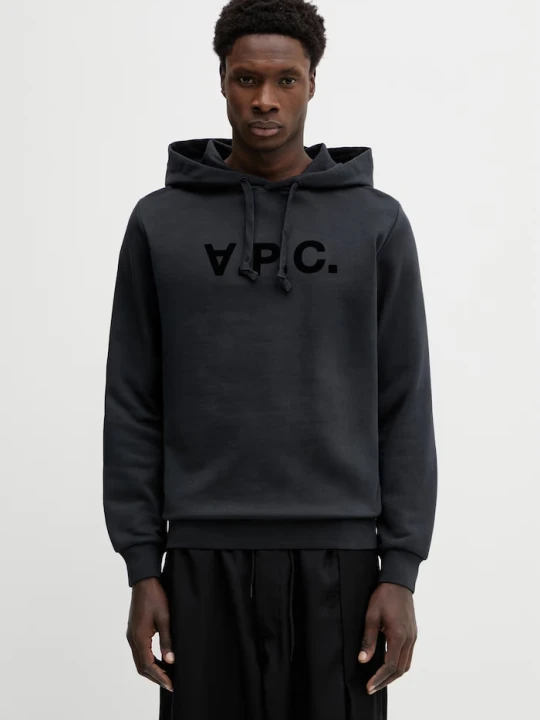 Zdjęcie produktu A.P.C. bluza bawełniana Standard Grand Vpc czarny