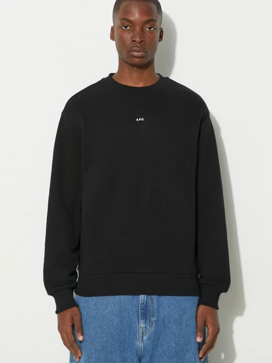 Zdjęcie produktu A.P.C. bluza bawełniana sweat boxy micro logo GOTS