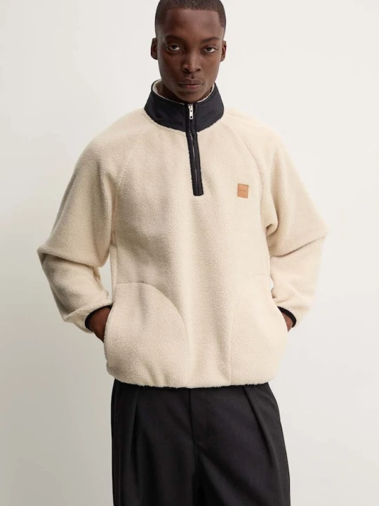 Zdjęcie produktu A.P.C. bluza polarowa sweat island beżowy