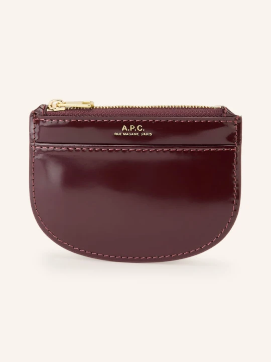 Zdjęcie produktu A.P.C. Etui Na Karty Demi-Lune Z Przegródką Na Monety rot CIEMNOCZERWONY