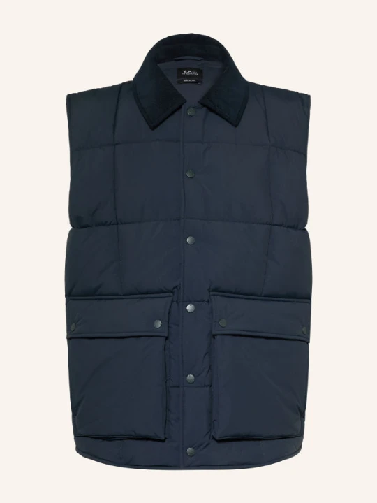 Zdjęcie produktu A.P.C. Kamizelka Pikowana Jimmy blau GRANATOWY