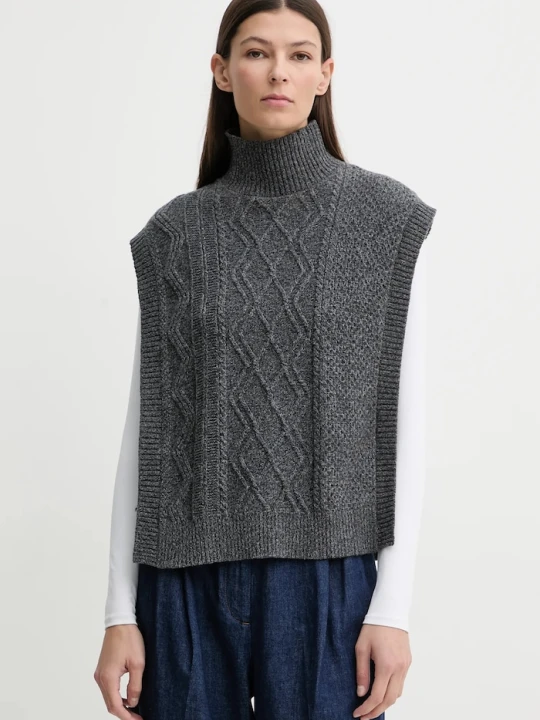 Zdjęcie produktu A.P.C. kamizelka wełniana Pull Cameron szary