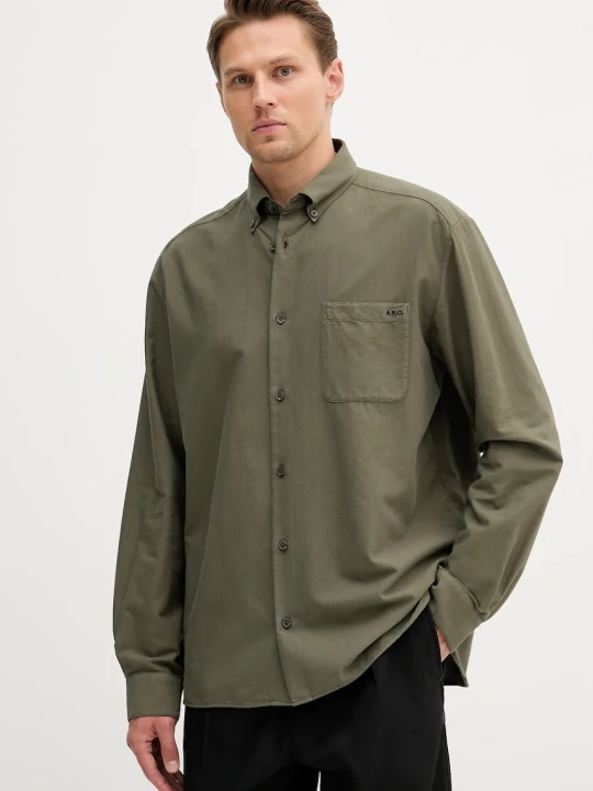 Zdjęcie produktu A.P.C. koszula bawełniana Chemise Mateo Logo