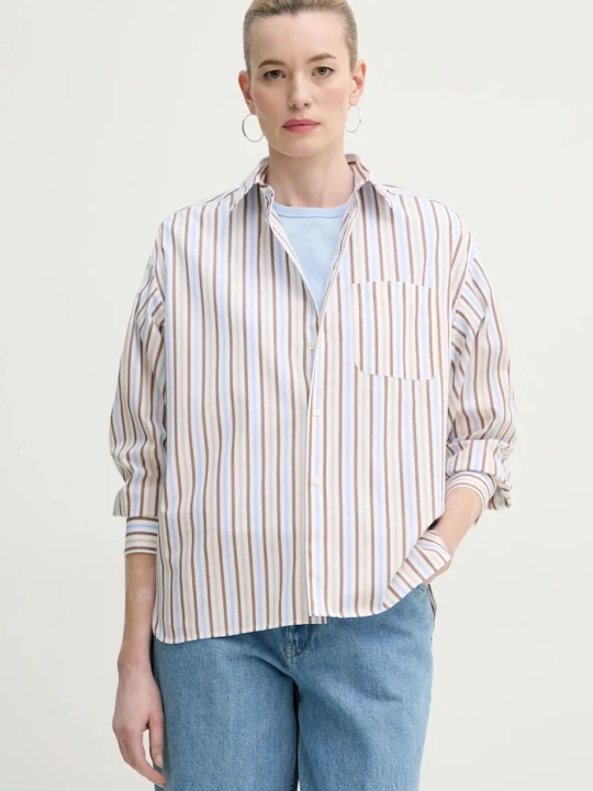 Zdjęcie produktu A.P.C. koszula bawełniana chemise stephanie niebieski