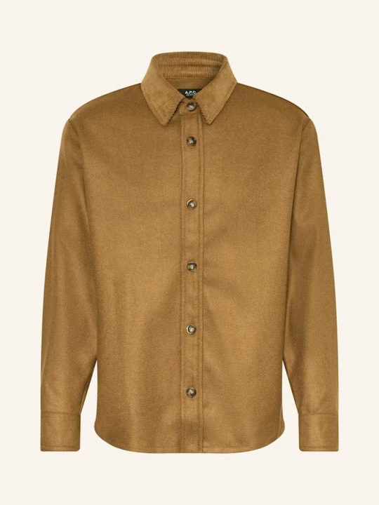 Zdjęcie produktu A.P.C. Koszula Bernardo Relaxed Fit braun BRĄZOWY