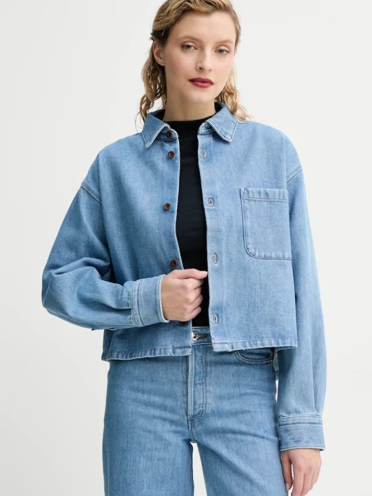 Zdjęcie produktu A.P.C. koszula jeansowa surchemise samantha brodee niebieski