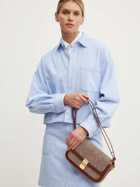 Zdjęcie produktu A.P.C. koszula jeansowa surchemise samantha brodee niebieski