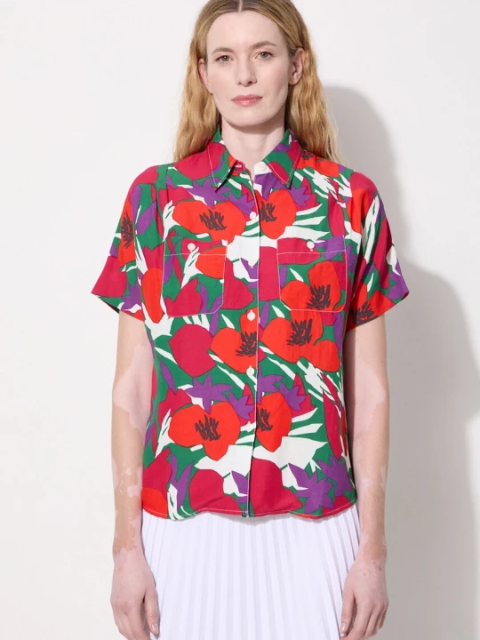 Zdjęcie produktu A.P.C. koszula z domieszką lnu