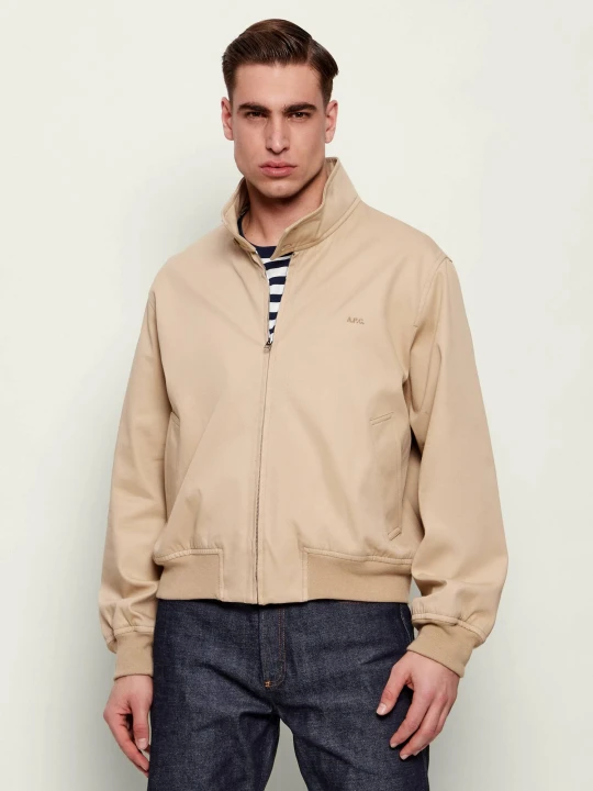 Zdjęcie produktu A.P.C. Kurtka bomber Dave | Loose fit beżowy