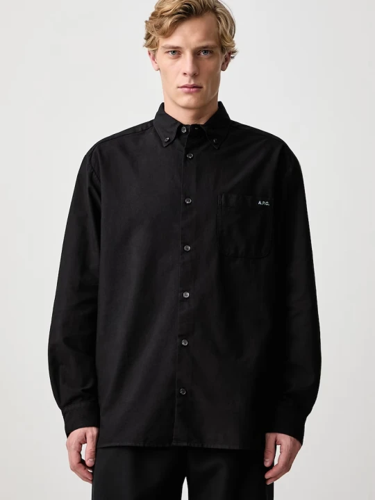 Zdjęcie produktu A.P.C. Mateo Logo koszula bawełniana męska
