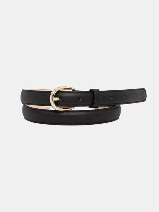 Zdjęcie produktu A.P.C. pasek skórzany CEINTURE ROSETTE czarny