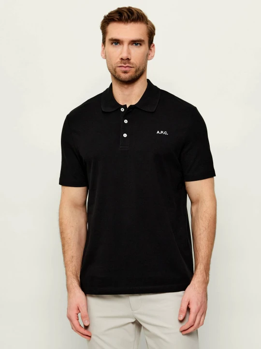 Zdjęcie produktu A.P.C. Polo GOTS | Regular Fit czarny