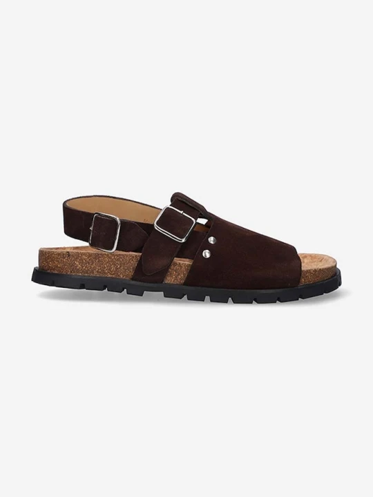 Zdjęcie produktu A.P.C. sandały zamszowe . Sandales Noe brązowy