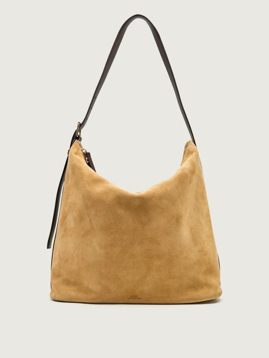Zdjęcie produktu A.P.C. Shopperka Vera Maxi | zamsz beżowy