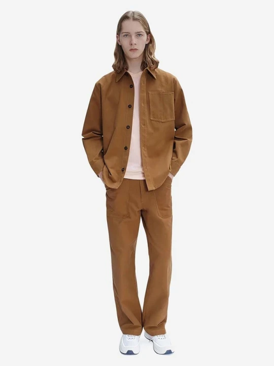 Zdjęcie produktu A.P.C. spodnie męskie bawełniane A.P.C. Pantalon Sydney H COGBJ-H08422 CARAMEL brązowy