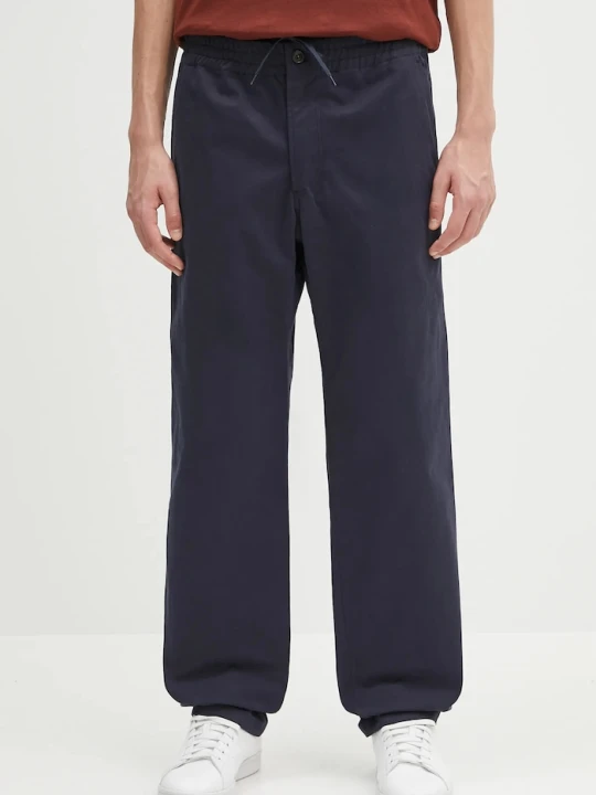 Zdjęcie produktu A.P.C. spodnie bawełniane pantalon chuck granatowy