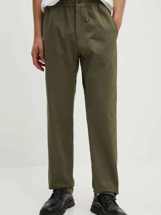 Zdjęcie produktu A.P.C. spodnie bawełniane pantalon chuck zielony