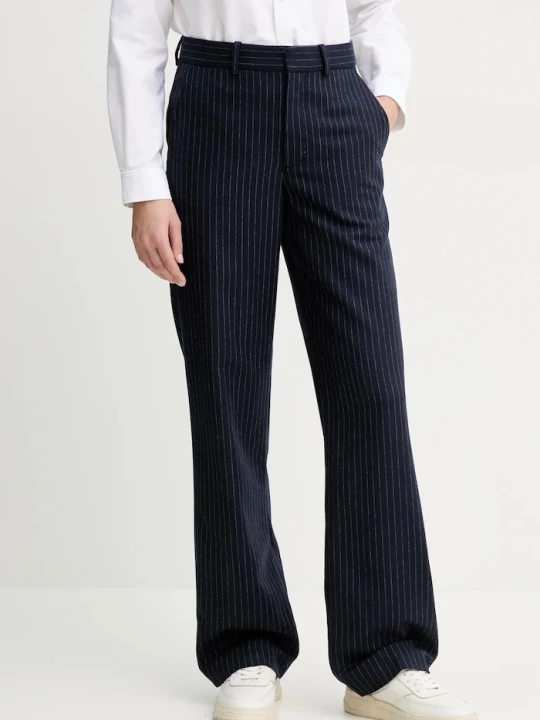Zdjęcie produktu A.P.C. spodnie wełniane pantalon jane granatowy