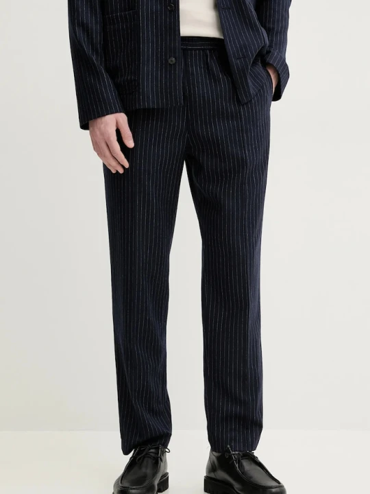Zdjęcie produktu A.P.C. spodnie wełniane pantalon pieter granatowy