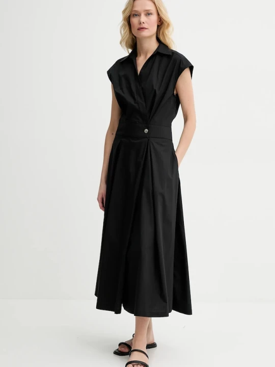Zdjęcie produktu A.P.C. sukienka bawełniana robe athena czarny