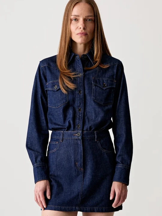 Zdjęcie produktu A.P.C. sukienka gładka jeansowa