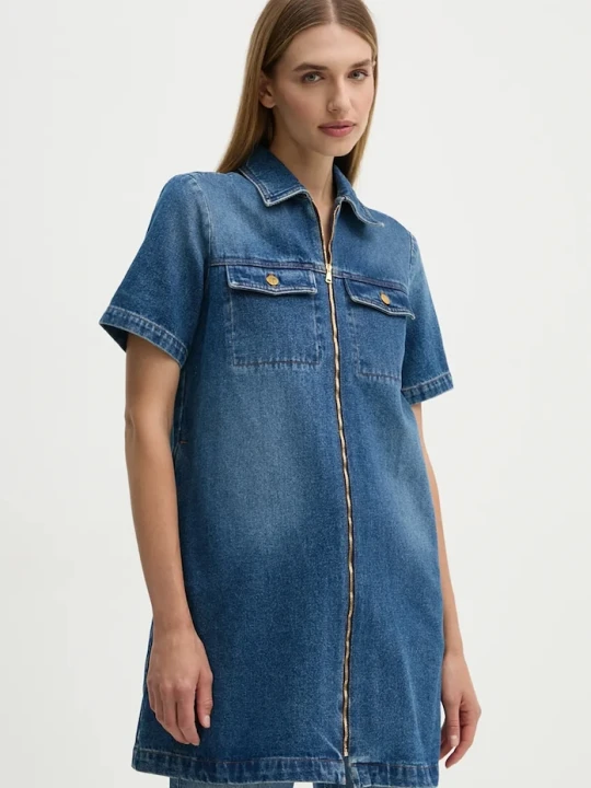 Zdjęcie produktu A.P.C. sukienka jeansowa robe amanda niebieski