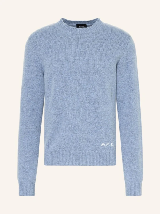Zdjęcie produktu A.P.C. Sweter Edmond blau JASNONIEBIESKI