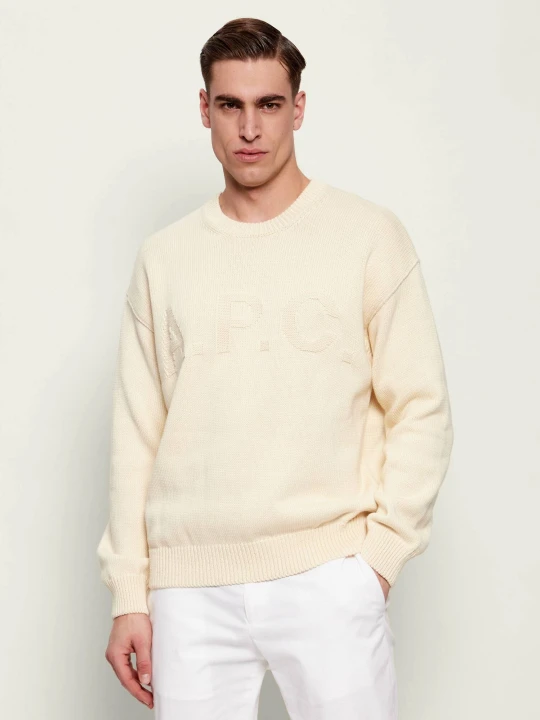 Zdjęcie produktu A.P.C. Sweter LEO | Loose fit kremowy
