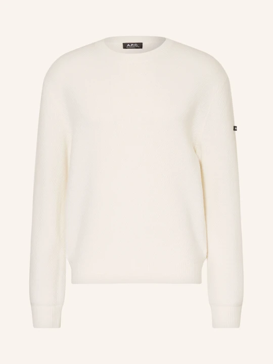 Zdjęcie produktu A.P.C. Sweter Thomas weiss ECRU