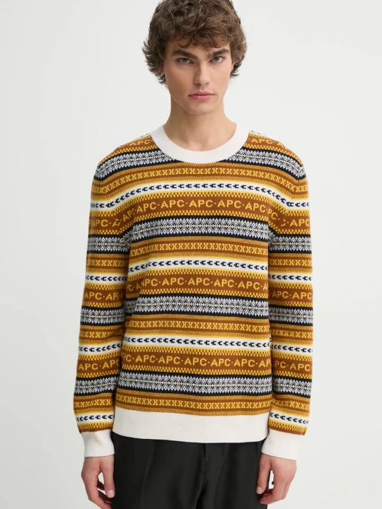 Zdjęcie produktu A.P.C. sweter wełniany pull malcom