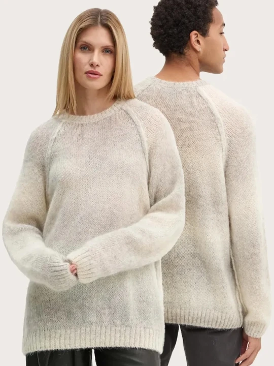 Zdjęcie produktu A.P.C. sweter wełniany pull mavericks beżowy