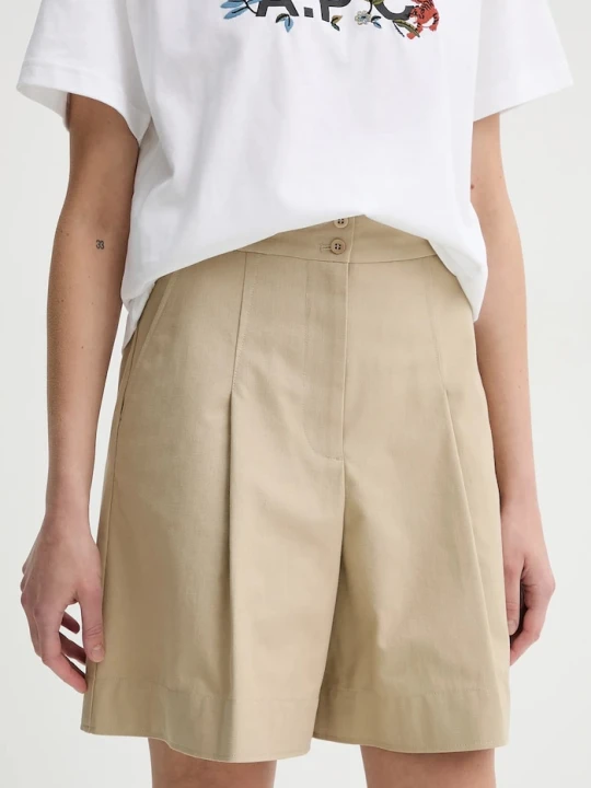 Zdjęcie produktu A.P.C. szorty bawełniane short orlane zielony