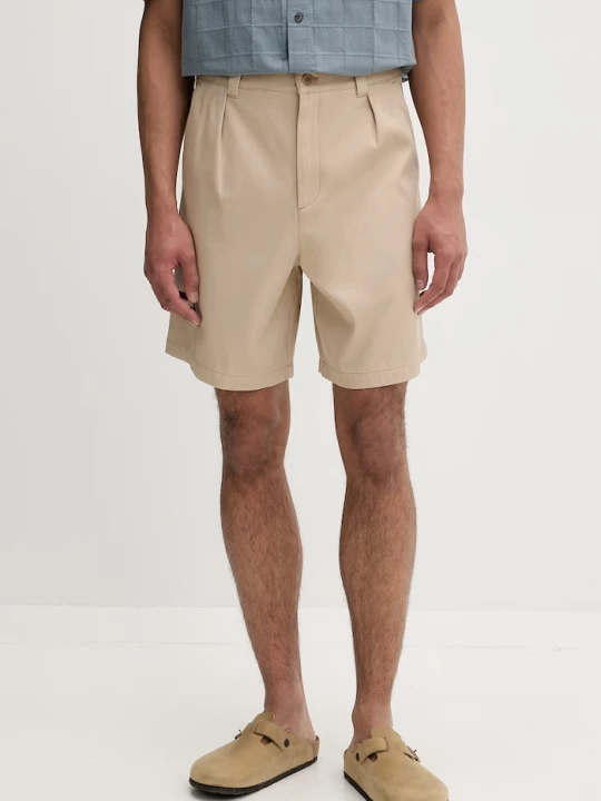 Zdjęcie produktu A.P.C. szorty męskie bawełniane beżowy
