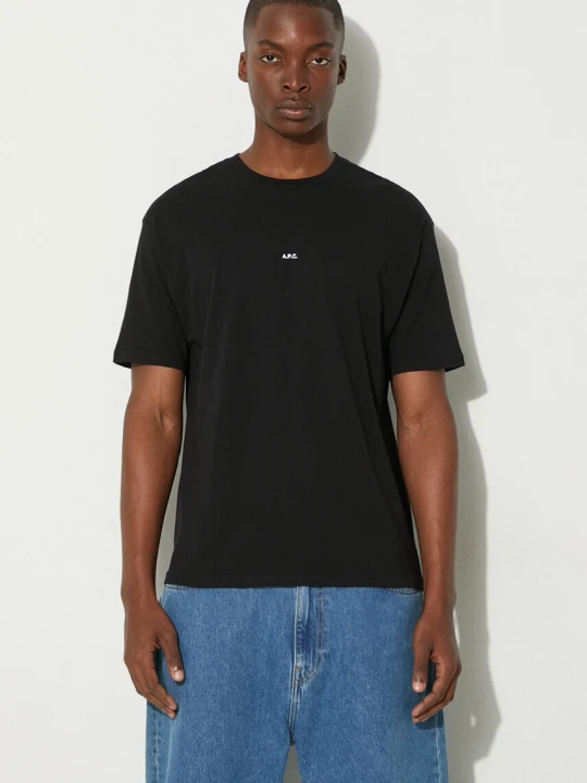 Zdjęcie produktu A.P.C. t-shirt bawełniany t-shirt boxy micro logo GOTS
