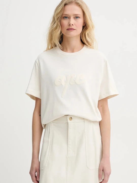Zdjęcie produktu A.P.C. t-shirt bawełniany t-shirt lenny - GOTS