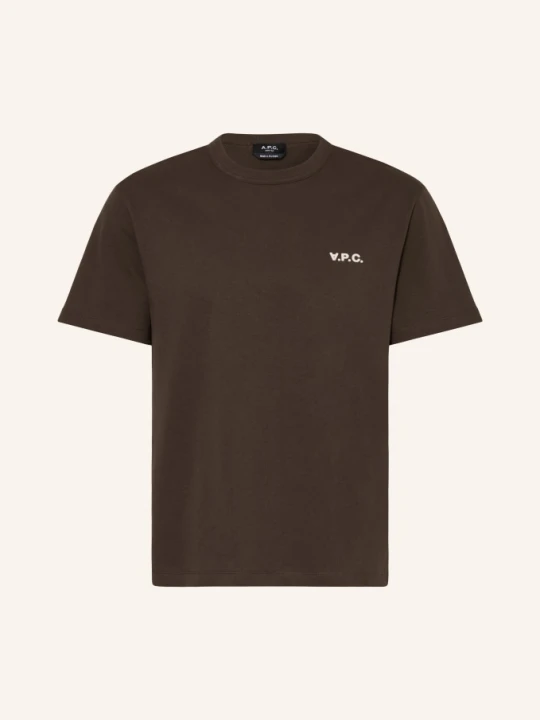 Zdjęcie produktu A.P.C. T-Shirt braun CIEMNOBRĄZOWY