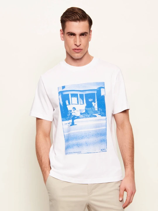 Zdjęcie produktu A.P.C. T-shirt California Mc | Regular Fit biały