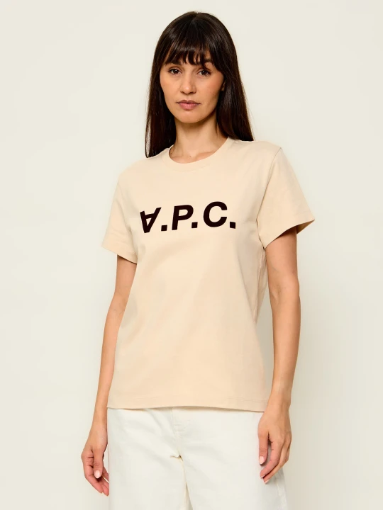 Zdjęcie produktu A.P.C. T-shirt Grand Vpc Gots | Regular Fit beżowy