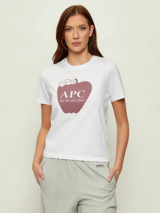 Zdjęcie produktu A.P.C. T-shirt Pomme | Regular Fit biały