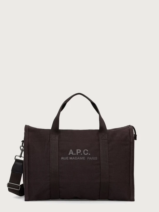 Zdjęcie produktu A.P.C. torba bawełniana gym bag recuperation brązowy