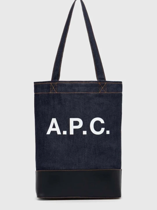 Zdjęcie produktu A.P.C. torba tote axel granatowy