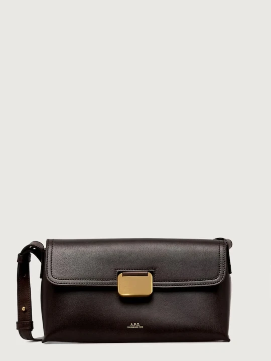 Zdjęcie produktu A.P.C. torebka crossbody damska skórzana sac simone small brązowy