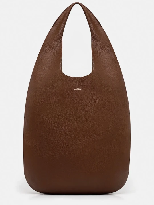 Zdjęcie produktu A.P.C. torebka shopper damska skórzana le neige brązowy