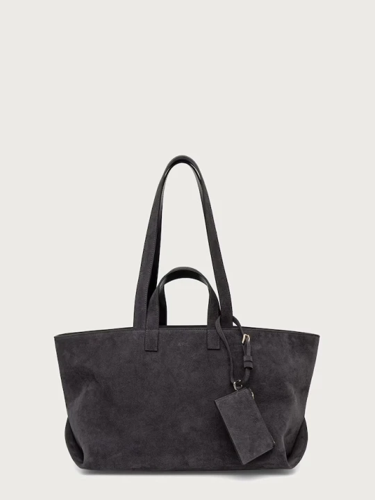 Zdjęcie produktu A.P.C. torebka shopper damska zamszowa LE DRUMMER szary