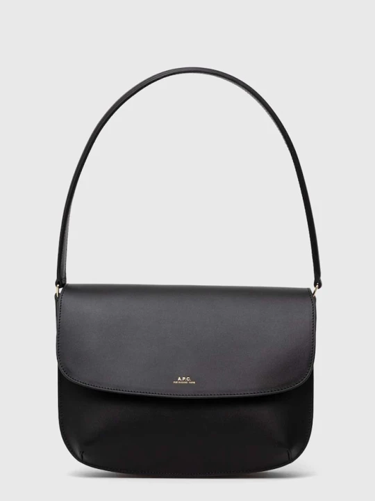 Zdjęcie produktu A.P.C. torebka skórzana czarny