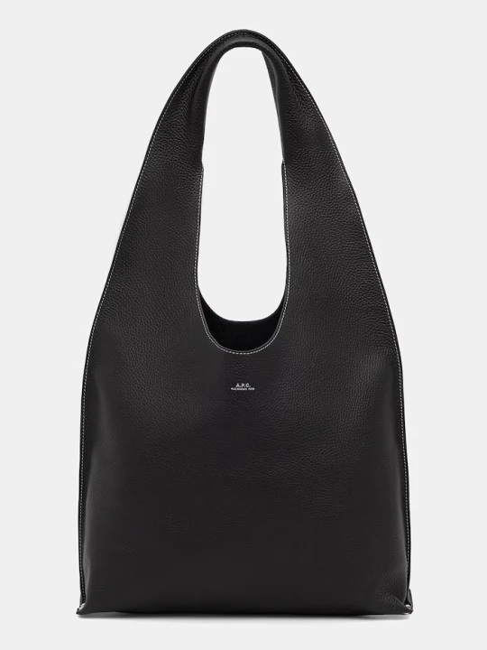 Zdjęcie produktu A.P.C. torebka tote damska skórzana le neige clou czarny