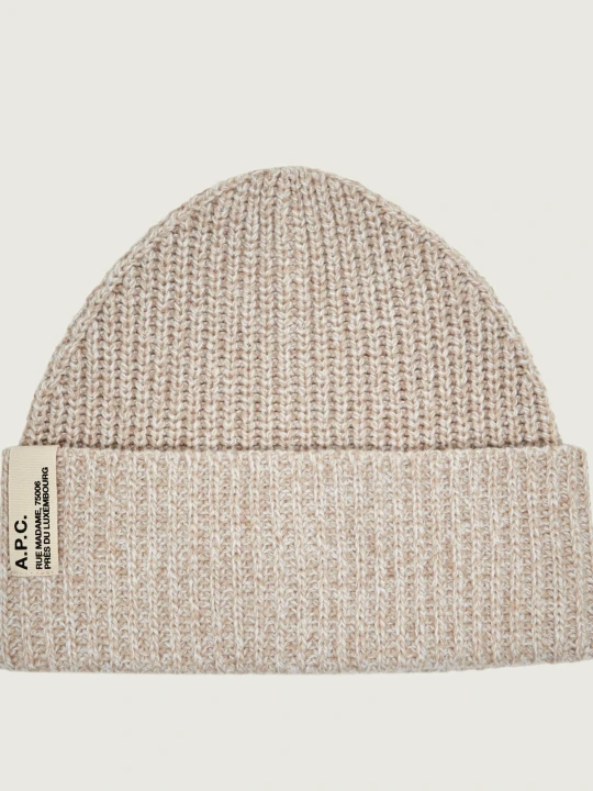 Zdjęcie produktu A.P.C. Wełniana czapka Noa | z dodatkiem kaszmiru beżowy