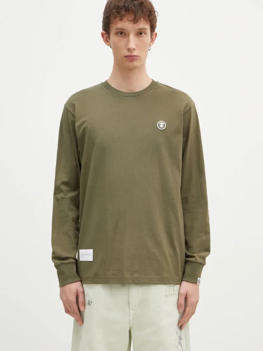 Zdjęcie produktu AAPE longsleeve bawełniany Moon Face Logo